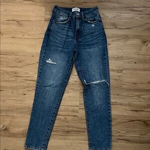 RSQ Dark Blue Straight Leg Jeans